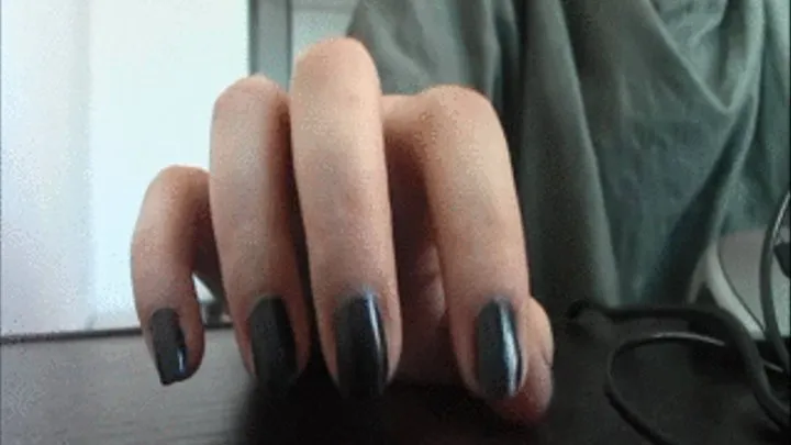 Black fingernails taping