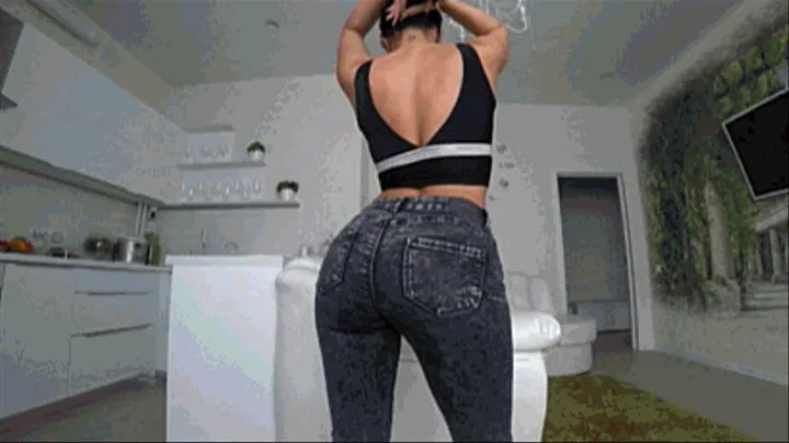 I will shake my booty in jeans and you will jerk off aff JIII