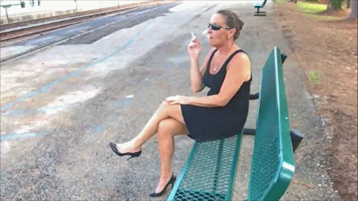 Public Smoking at the Train Station