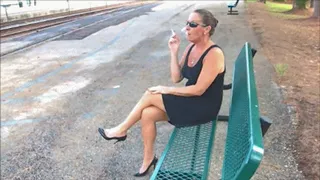 Public Smoking at the Train Station