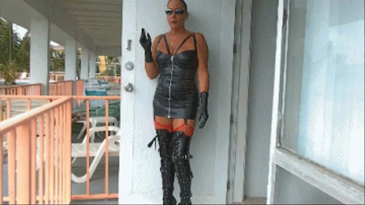 Latex & Thigh High Boots: Smoking a 120 HD