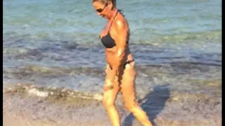 Afternoon Thong Bikini Ocean Walk