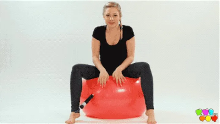 682 Exercise ball fun with Gabi Gold