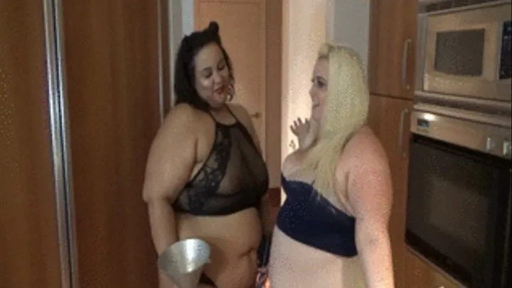SexySignatureBBW Funneling My Big Bloated Belly With BBWBreanna!
