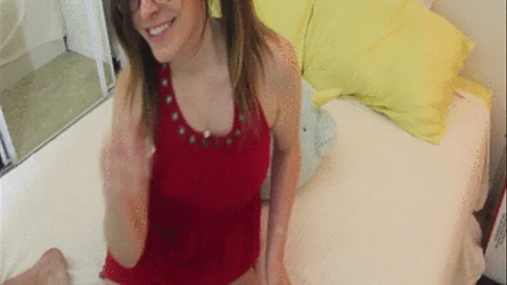 Dildo Blowjob in Glasses and Pigtails