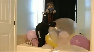 Gas Mask, Wet Suit, And Balloon Popping! - After Party Cleanup