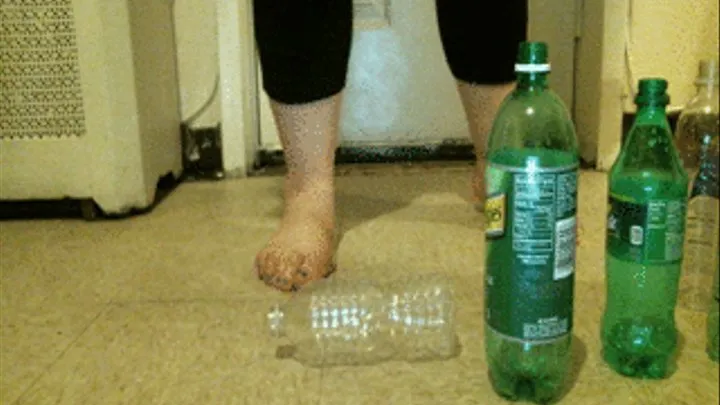 BAREFOOT soda bottle CRUSH