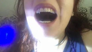 Playing with my uvula