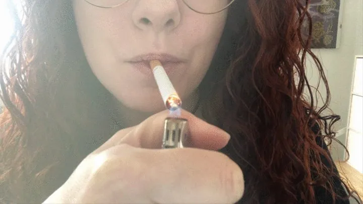 Smoking with eyeglasses