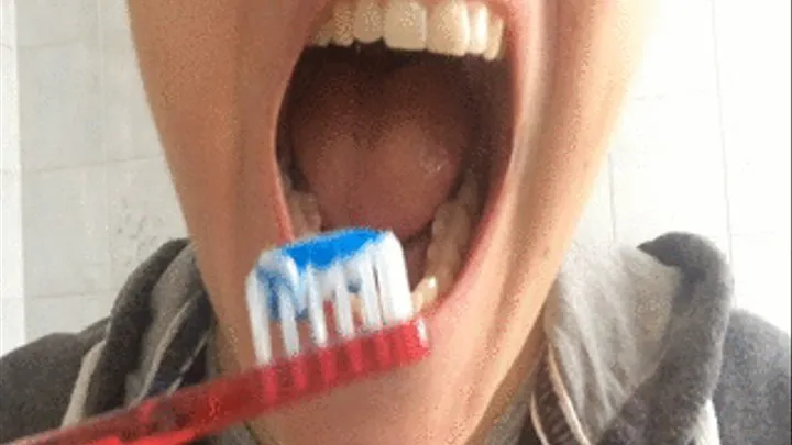 Toothbrush after coffee