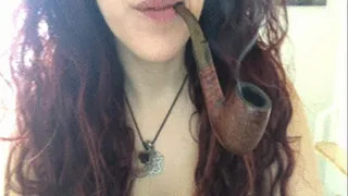 Smoking pipe in tank top