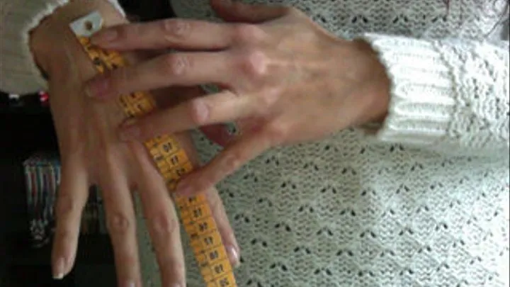 I measure my hands