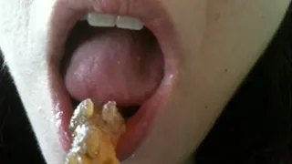 Eating gummy bear