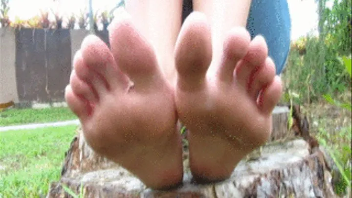 Filthy outdoor Feet