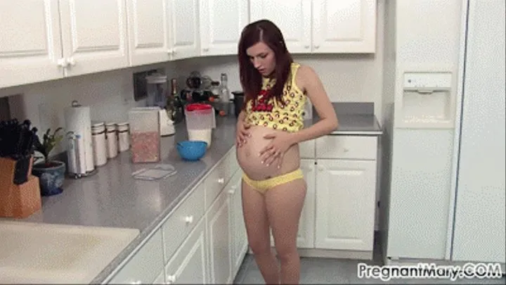 Milk on Pregnant Body