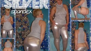 shinySILVER spandex PHATass