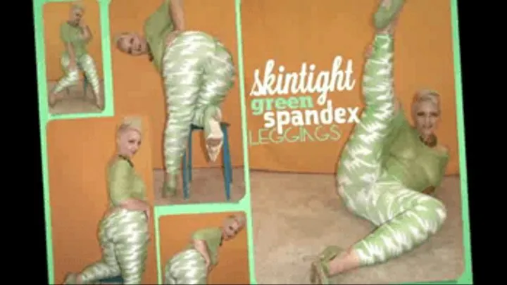 [green SPANDEX leggings]