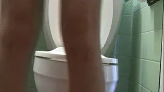 Toilet Humiliation Crotch VIew with DiarrheA gIRL