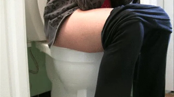 After Xmas Butt Slave to the Toilet