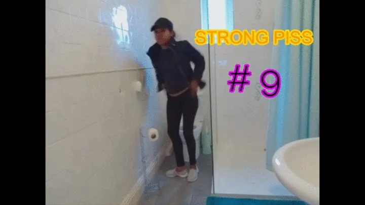 Strong Piss 9 - Compilation of 8 pee clips, features pee desperation