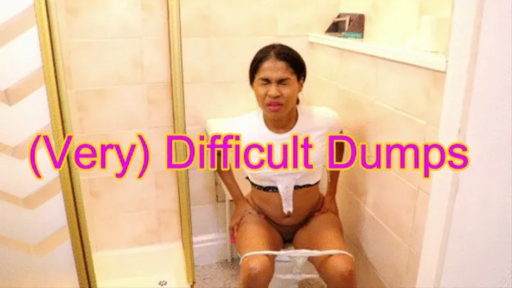 Very Difficult Dumps - 1 hour (pushing, straining, ugly faces) Compilation of 19 toilet clips