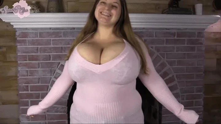 Huge Boobs Pink Sweater Lotion