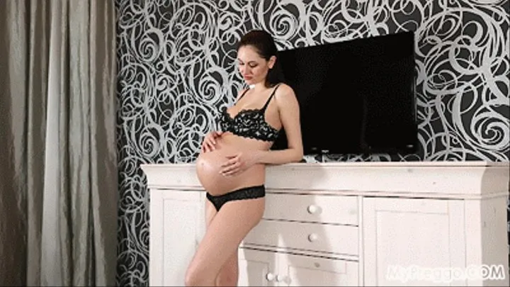 Sade Slowly Strips Naked to Tease You with Her Pregnant Body!