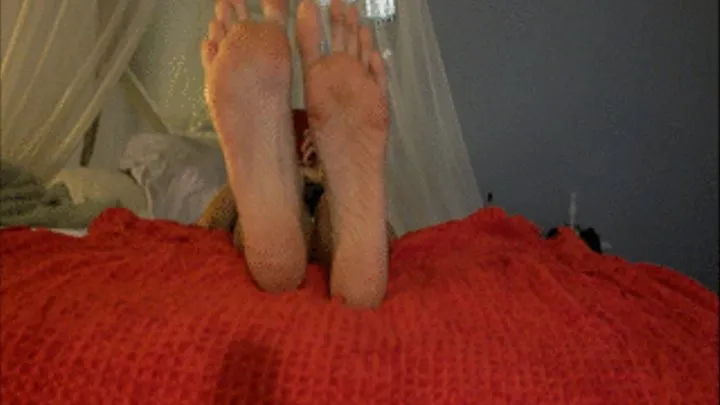 US size 11 feet bare soles and stockings