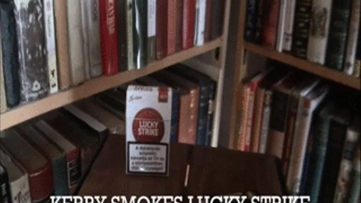 KERRY SMOKES LUCKY STRIKE