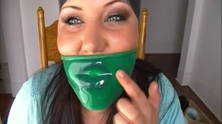 Rubber Gagged Lips - Warm, Slippery, and Wet Part 2