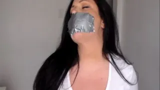 Duct Tape Gag and Handcuff Challenge Part 2
