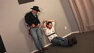 Cowboy Tony Dinozzo Tickle Torments Officer Toby Springs