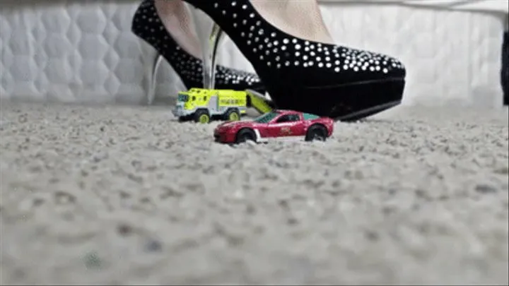 Lana Car Crush with High Heels (Giantess)