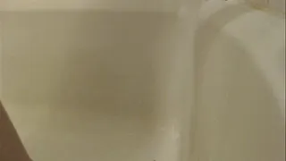 Washing my Dirty Feet Clean in Bathtub