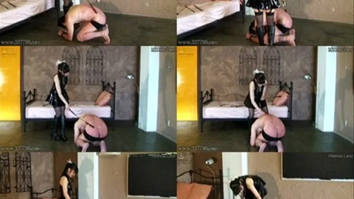 Mistress Whips Slave in the Hotel - Part 5