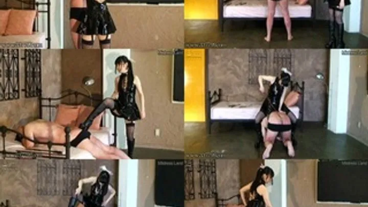 Mistress Whips Slave in the Hotel