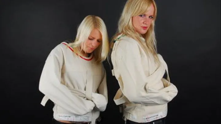 Kimberly and Amy in Posey straitjackets