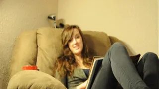 Slutty girl smoking and talking dirty