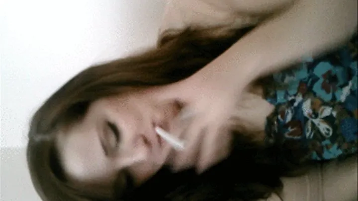 Delicious girl smoking and talking dirty