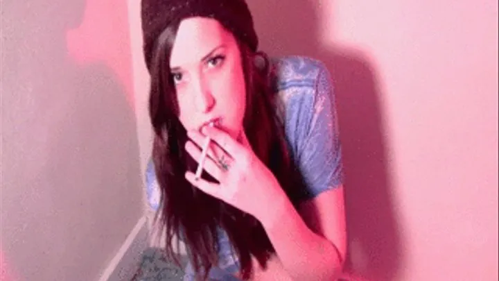 Kinky slut smoking