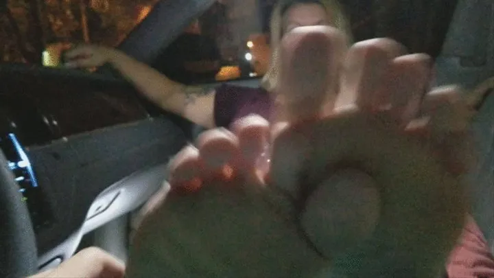 CASSIE from TINDER Foot Worship Car Date - Part 3