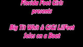 Latina Stripper GiGi Lil Feet & BigTitWhit - SOLES SHOW on a BOAT