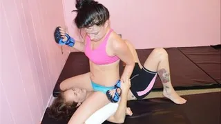 PMF-007 My First Fem Fem Beatdown clip pt 1