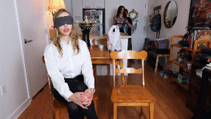 Jade Rose and Mina Salome: Tightly tied up and tape gagged detectives captured by a criminal magician (PART 1)