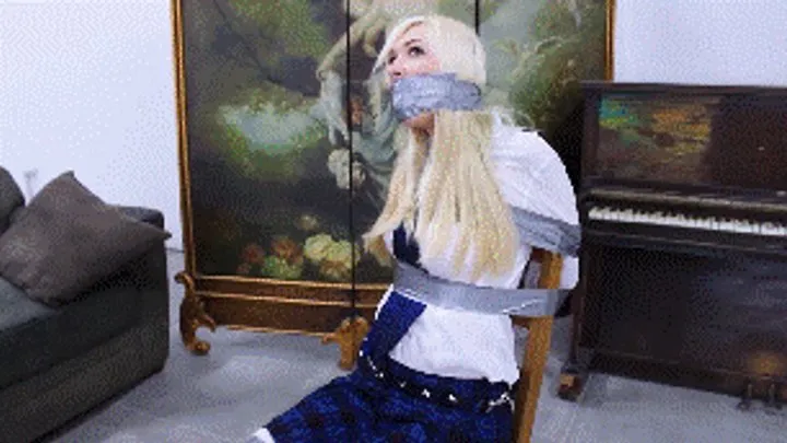 Penelope Princeton: Punishing the disrespectful schoolgirl, spending all day tied up, gagged and humiliated will teach her a lesson!