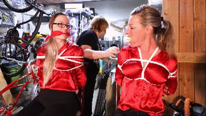 Amanda Kent and Summer tied and gagged during a robbery but joke is on the robber because they adore to be in bondage! (Part 1)