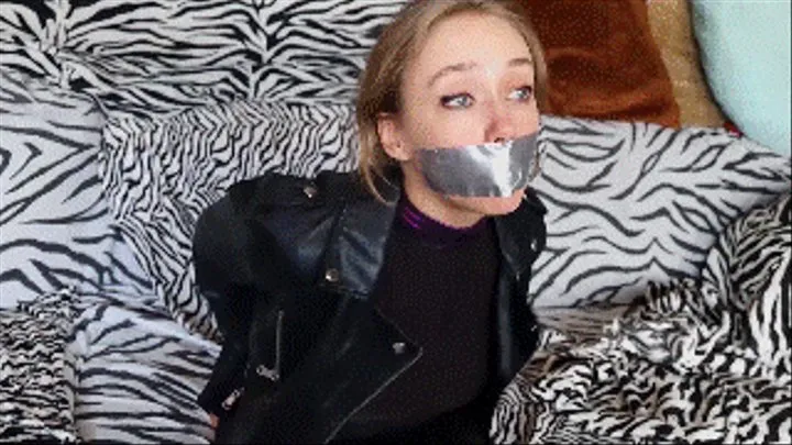 Back to the 80's: Jade Rose gets tied and gagged before a 80's party by a mysterious burglar! (Part 1)