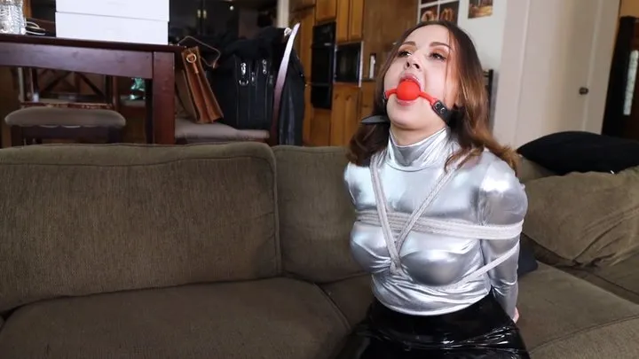 Eastern European actress gets tightly tied and gagged during an audition for a movie in LA, and she loves it!