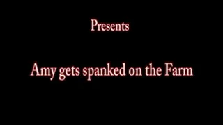 Amy spanked on the Farm 1