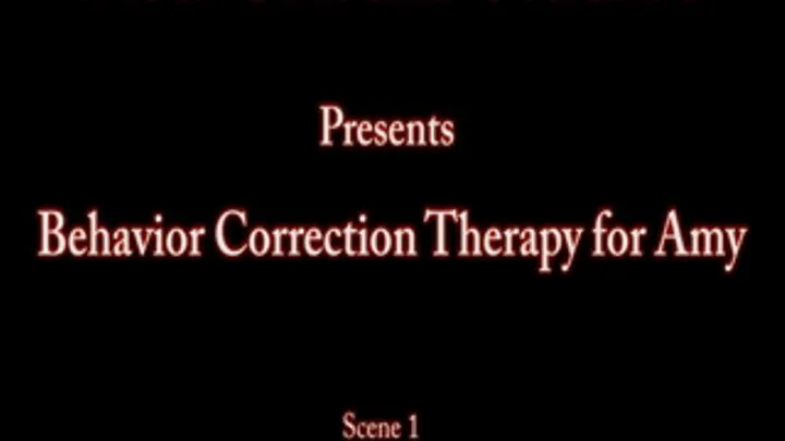 New Behavior Correction Therapy for Amy 1